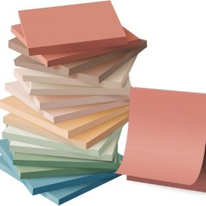 (16 Pack) Sticky Notes 3x3, Vintage Colors, Sticky Pads, Recyclable | Easy to stick for Home, Office, Notebook