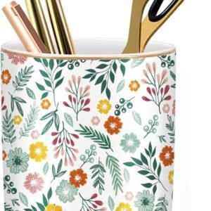 Hexagonal Creative Multifunctional Pen Holder Desk Organiser, White