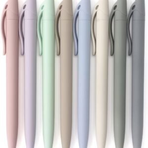 8-Pack Retractable Ballpoint Pens, Smooth Writing, Black Ink | Comfortable Grip, Ideal for Office, School & Everyday Use