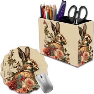 Set of 8 Metal Multifunctional Pen Holder Cups for Desk