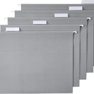 Hanging File Folders,  Size, Gray, 25-Pack